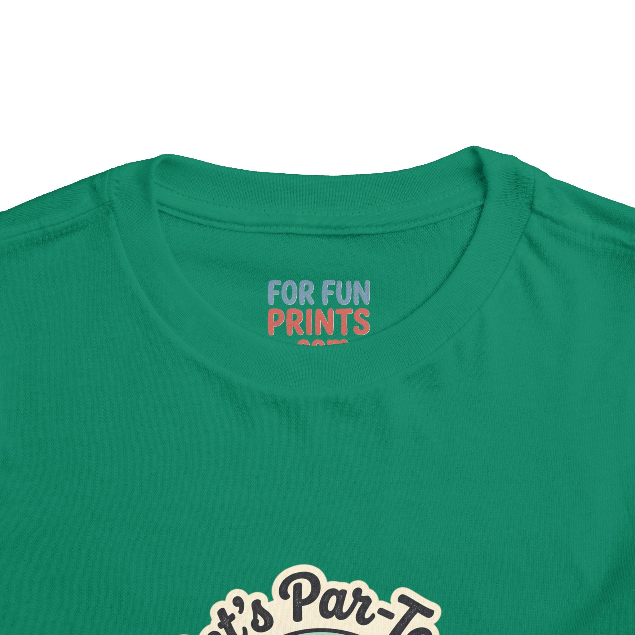 Toddler Tee — "Let's Par-Tea" Cute Retro Tea Party Design