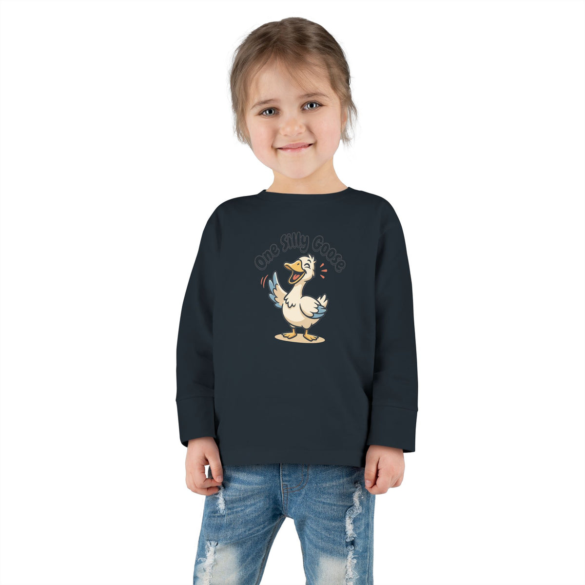 Toddler Long Sleeve Tee — One Silly Goose
