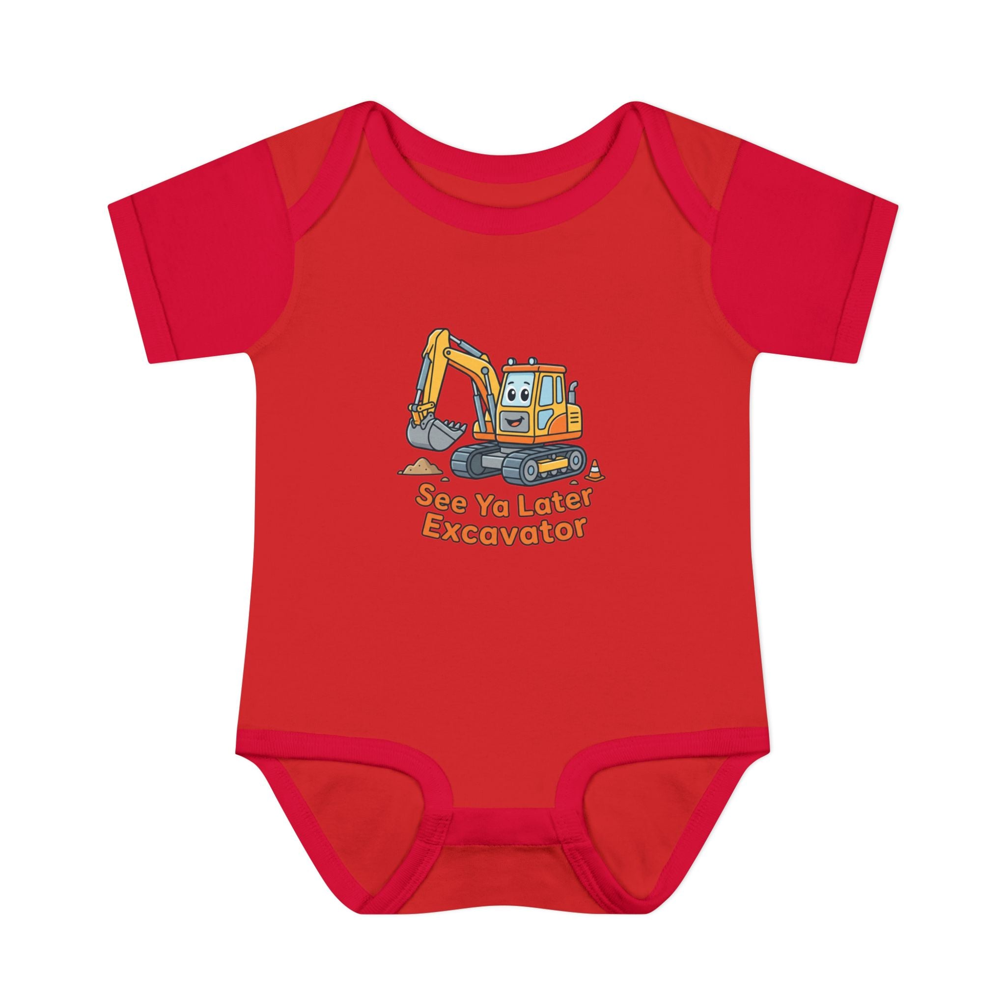 Infant Onesie - See Ya Later Excavator