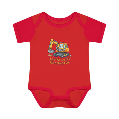 Infant Onesie - See Ya Later Excavator