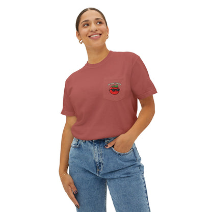 Comfort Colors SS T-Shirt *Pocket* - Jersey Tomato