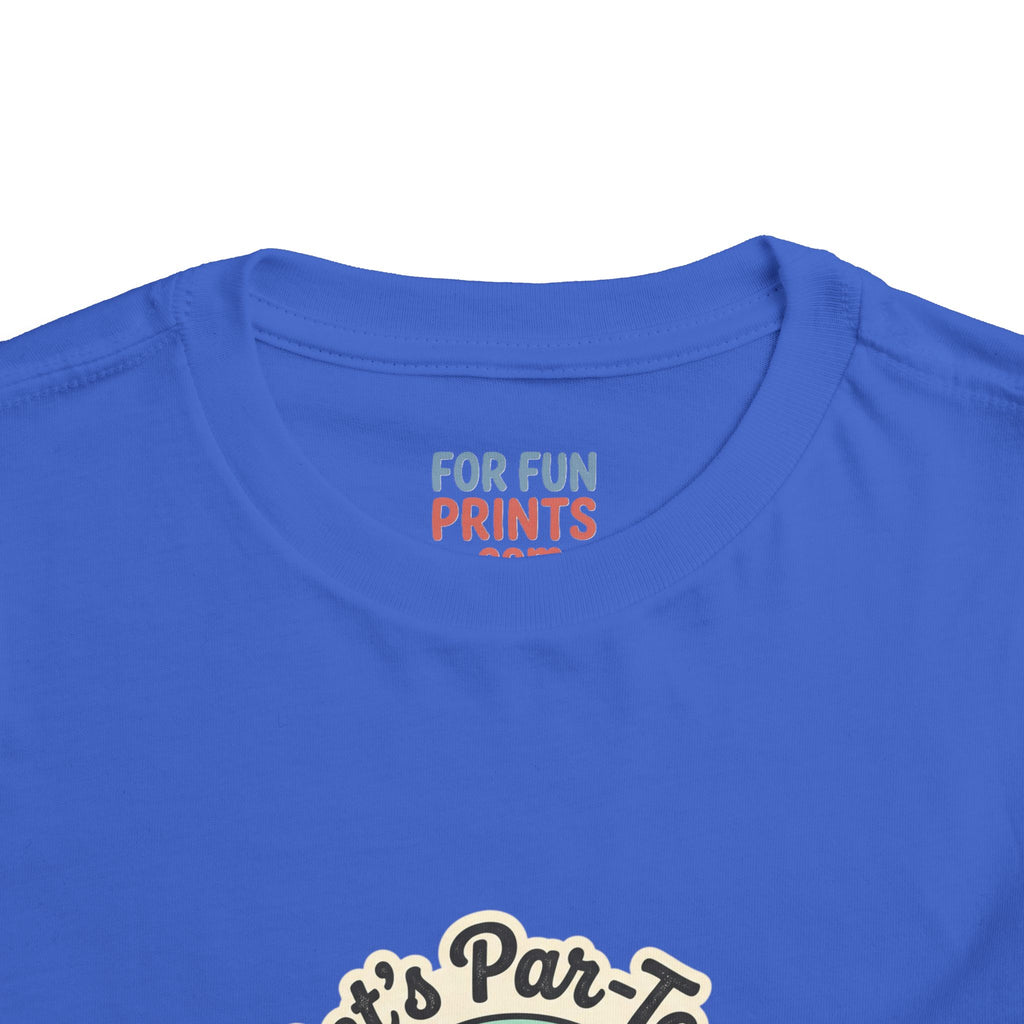 Toddler Tee — "Let's Par-Tea" Cute Retro Tea Party Design