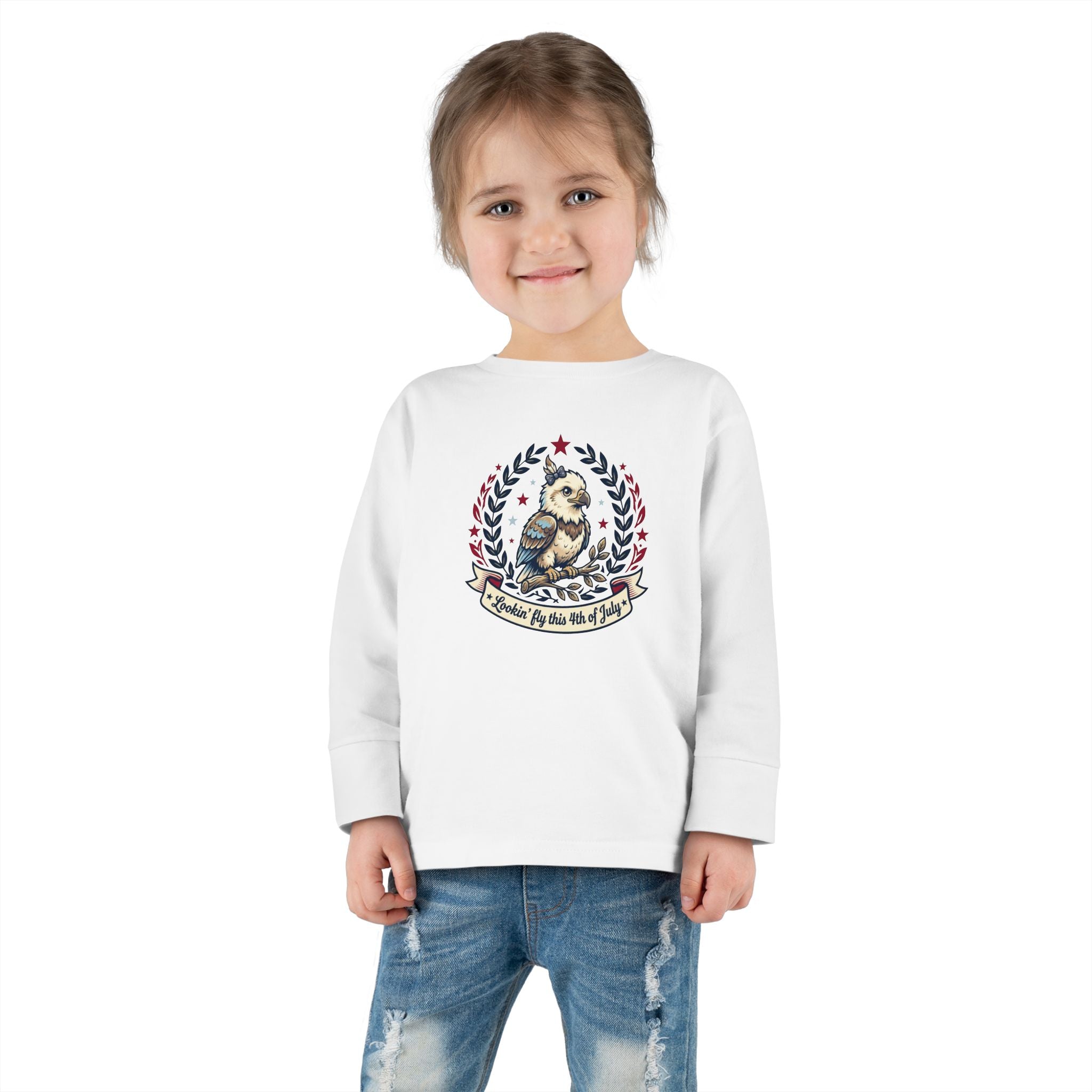 Toddler Long Sleeve Tee — Lookin' Fly This 4th of July