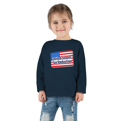 Toddler Long Sleeve Tee - United States Tax Deduction