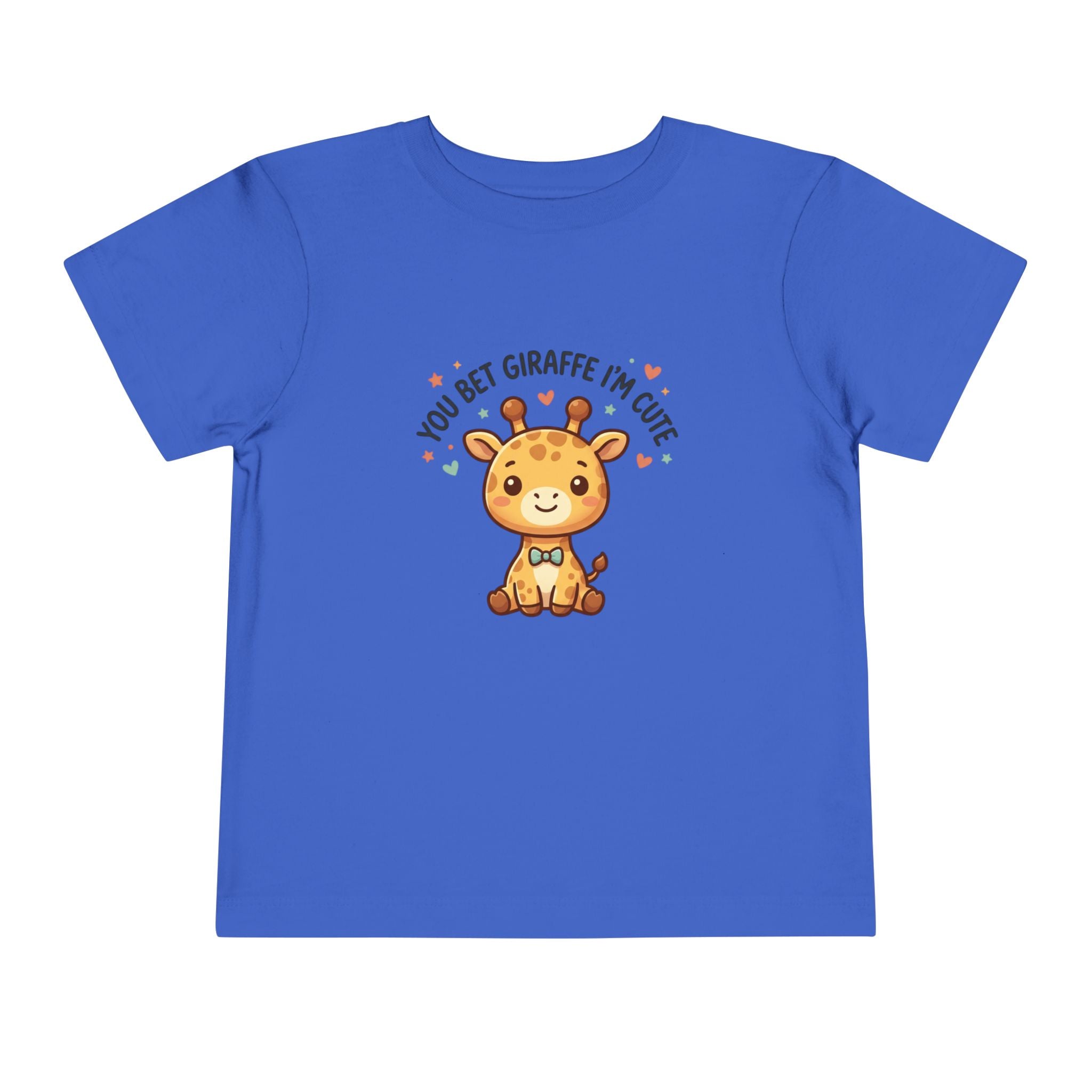 Cute Giraffe Toddler Tee – "You Bet Giraffe I'm Cute" Kids T-Shirt