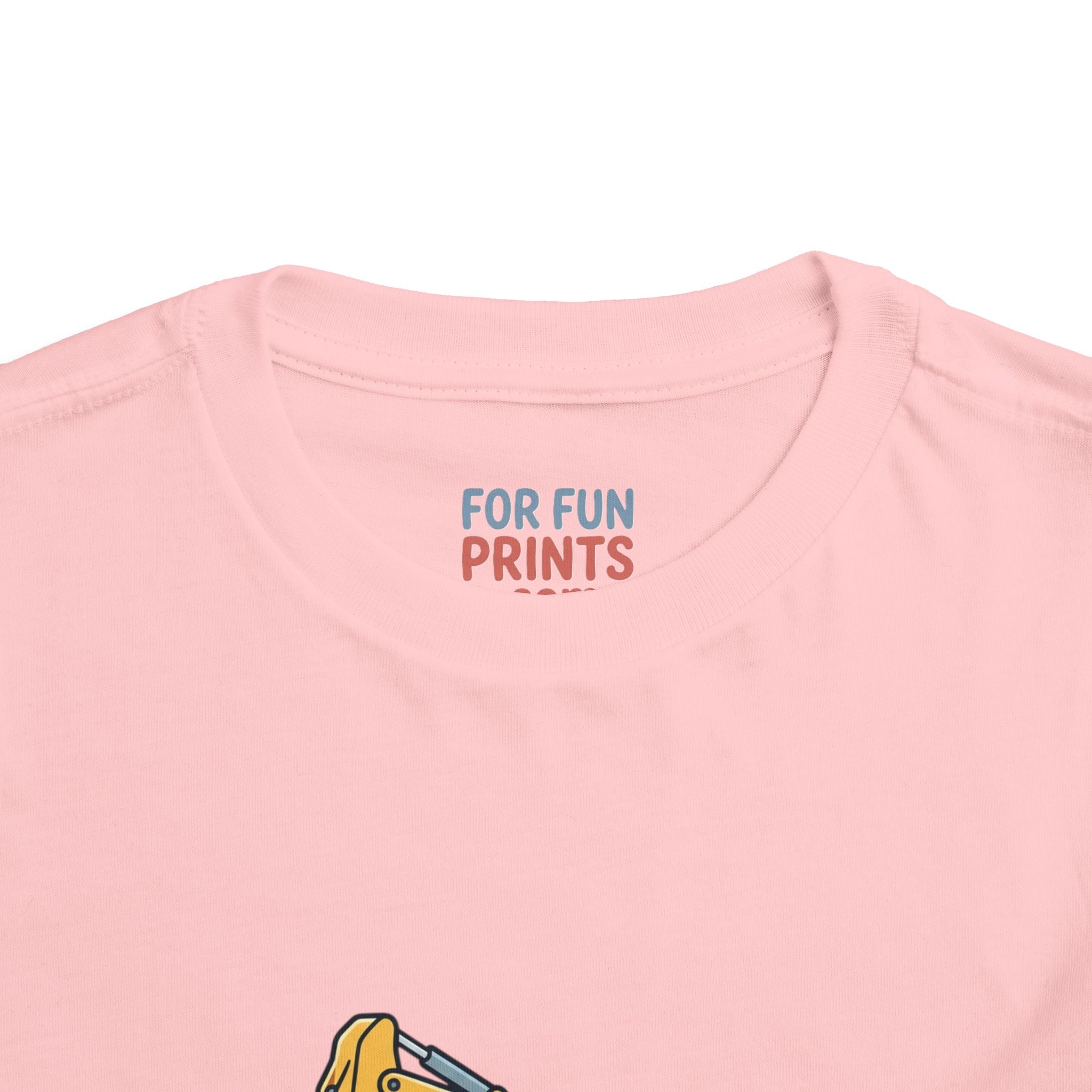 Toddler Tee — "See Ya Later Excavator" Cute Cartoon Excavator Kids Shirt
