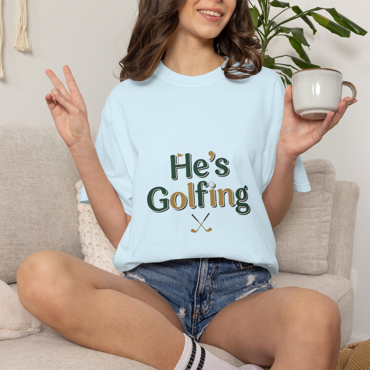 Comfort Colors SS T-Shirt *No Pocket* — He's Golfing