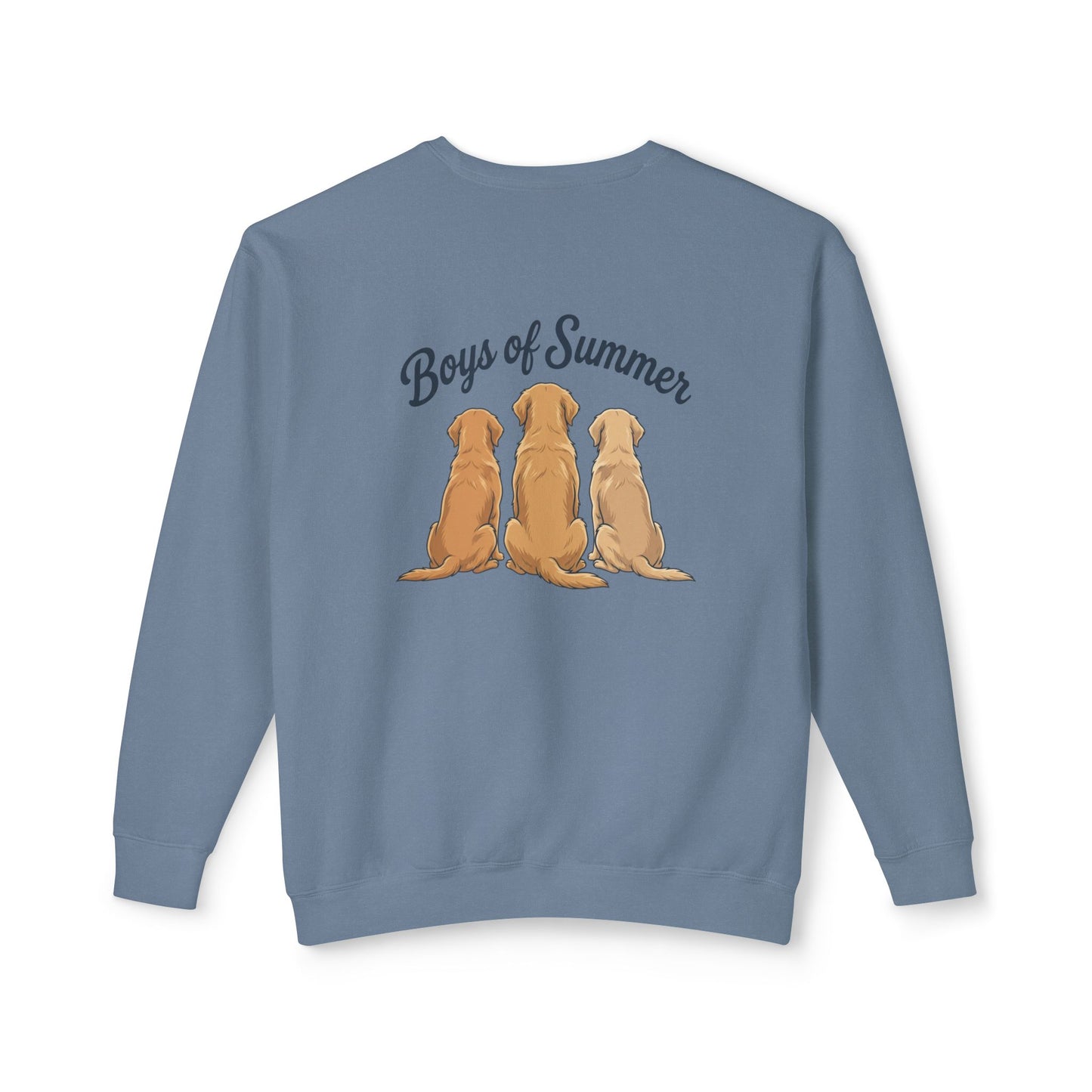 Comfort Colors Crewneck Sweatshirt - Boys of Summer Golden Retrievers