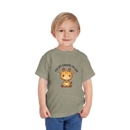 Toddler Tee – You Bet Giraffe I'm Cute