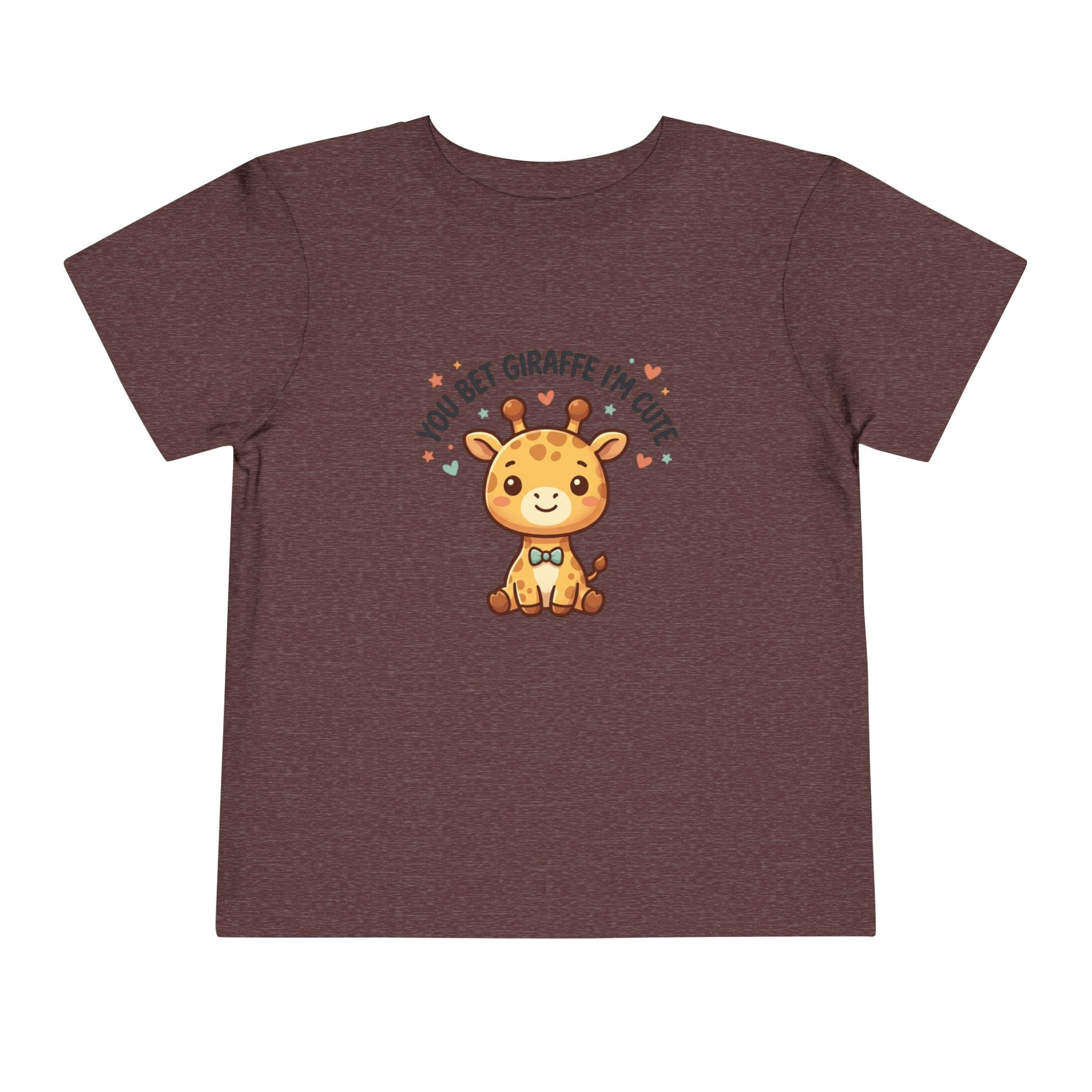 Cute Giraffe Toddler Tee – "You Bet Giraffe I'm Cute" Kids T-Shirt