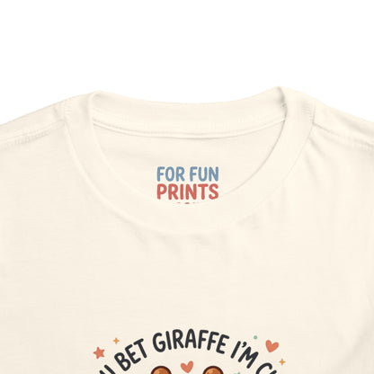 Toddler Tee – You Bet Giraffe I'm Cute
