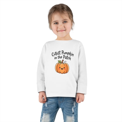 Toddler Long Sleeve Tee — Cutest Pumpkin in the Patch