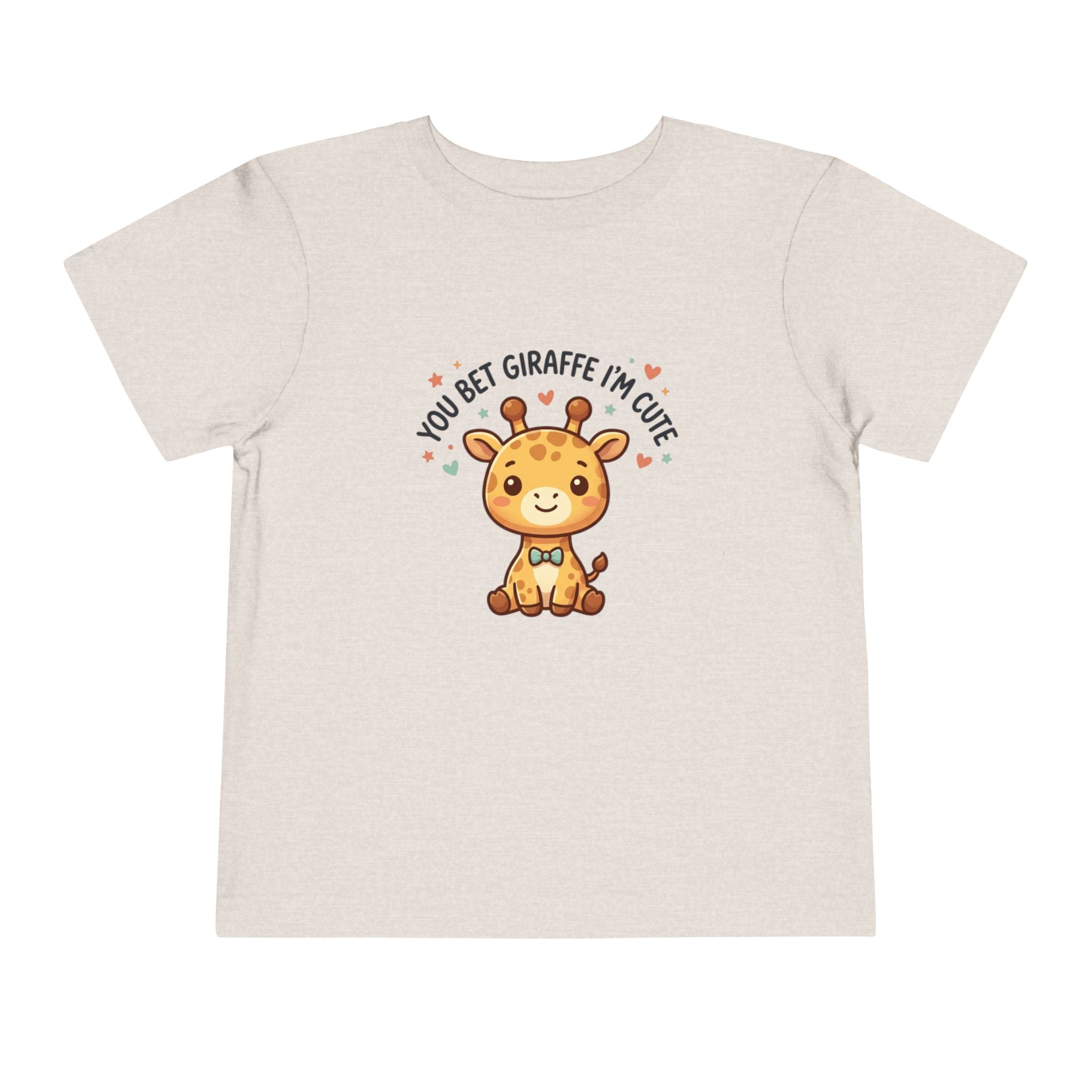 Cute Giraffe Toddler Tee – "You Bet Giraffe I'm Cute" Kids T-Shirt
