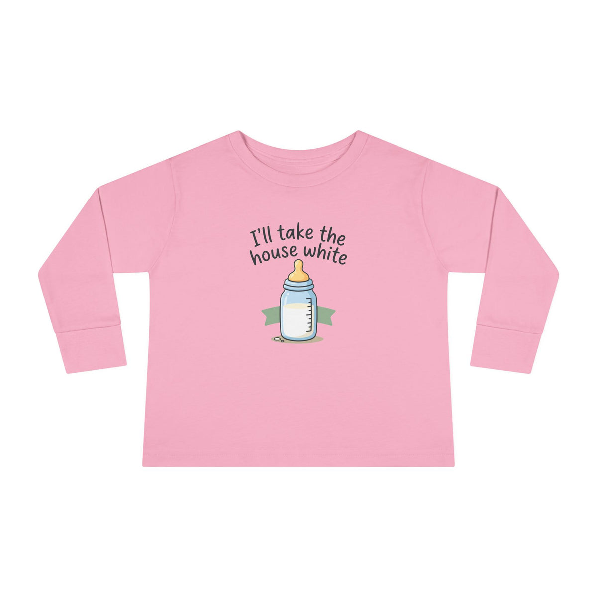 Toddler Long Sleeve Tee — I'll Take the House White