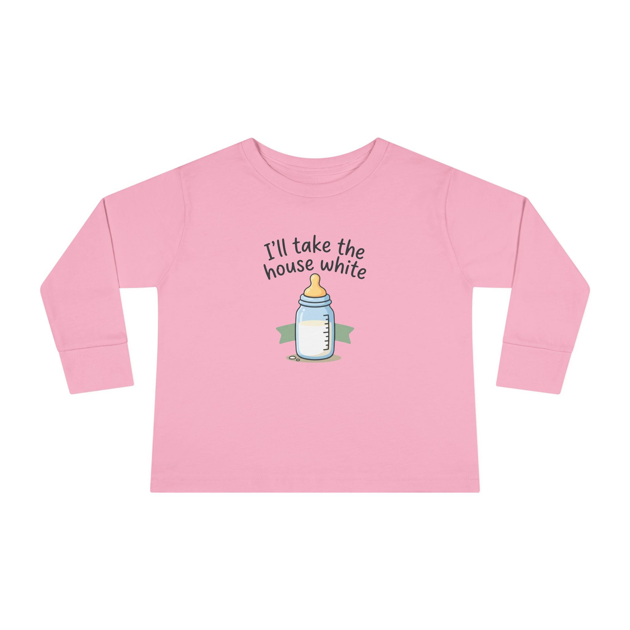Toddler Long Sleeve Tee — I'll Take the House White