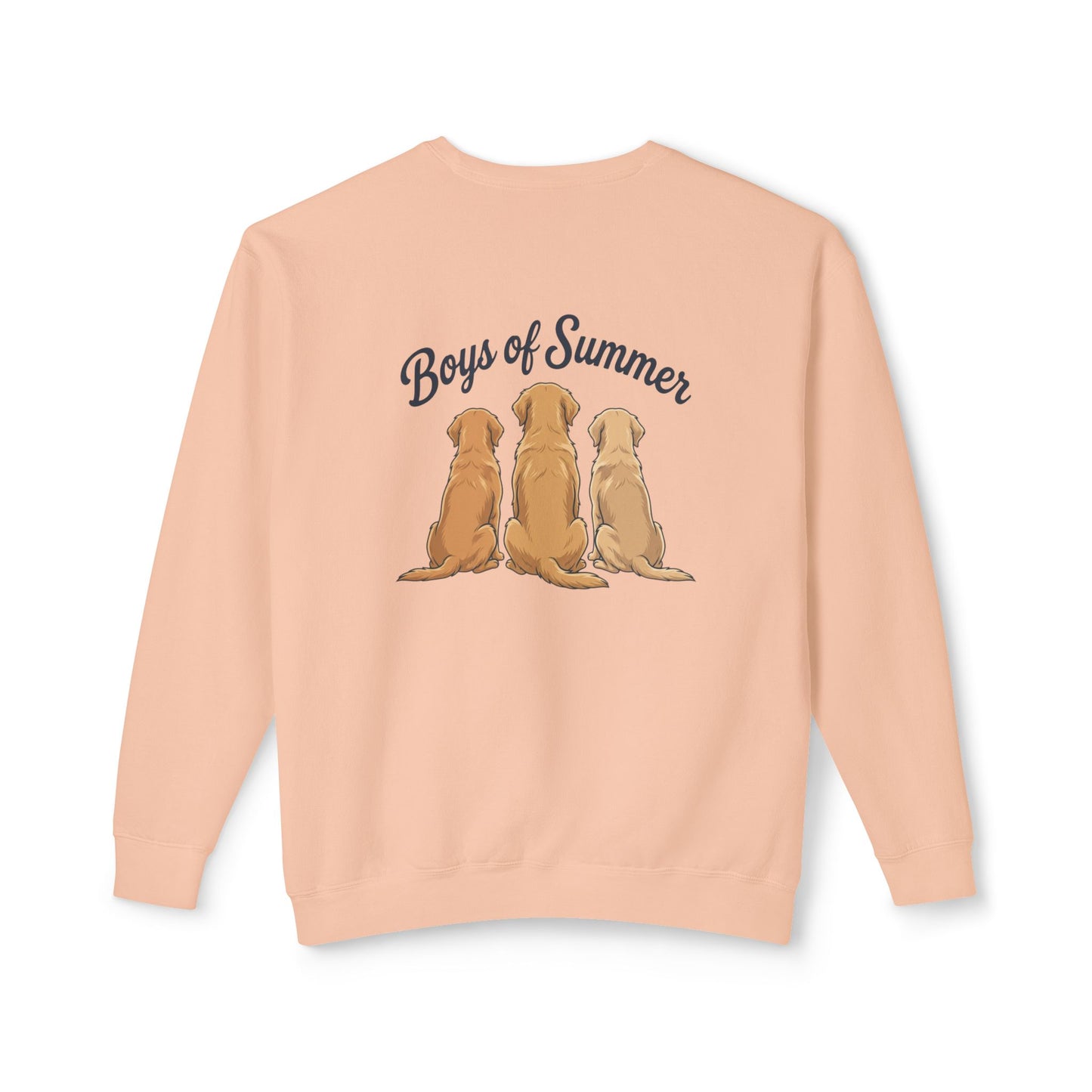 Comfort Colors Crewneck Sweatshirt - Boys of Summer Golden Retrievers