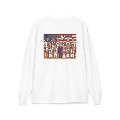 Comfort Colors LS T-Shirt *Pocket* - Retro USA Dream Team