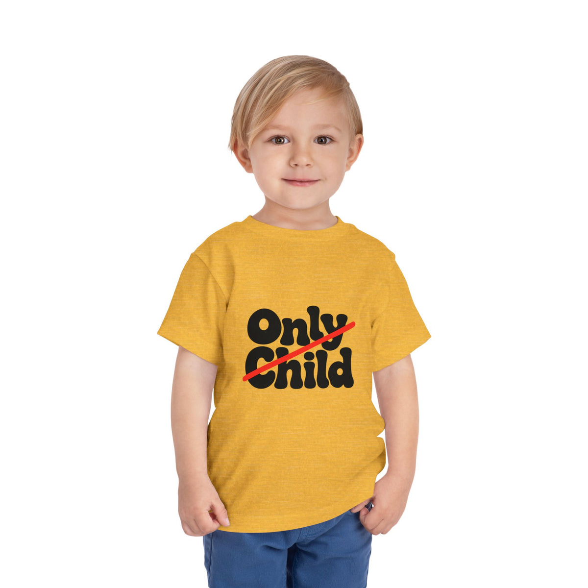Toddler Short Sleeve Tee - Only Child Crossed Out