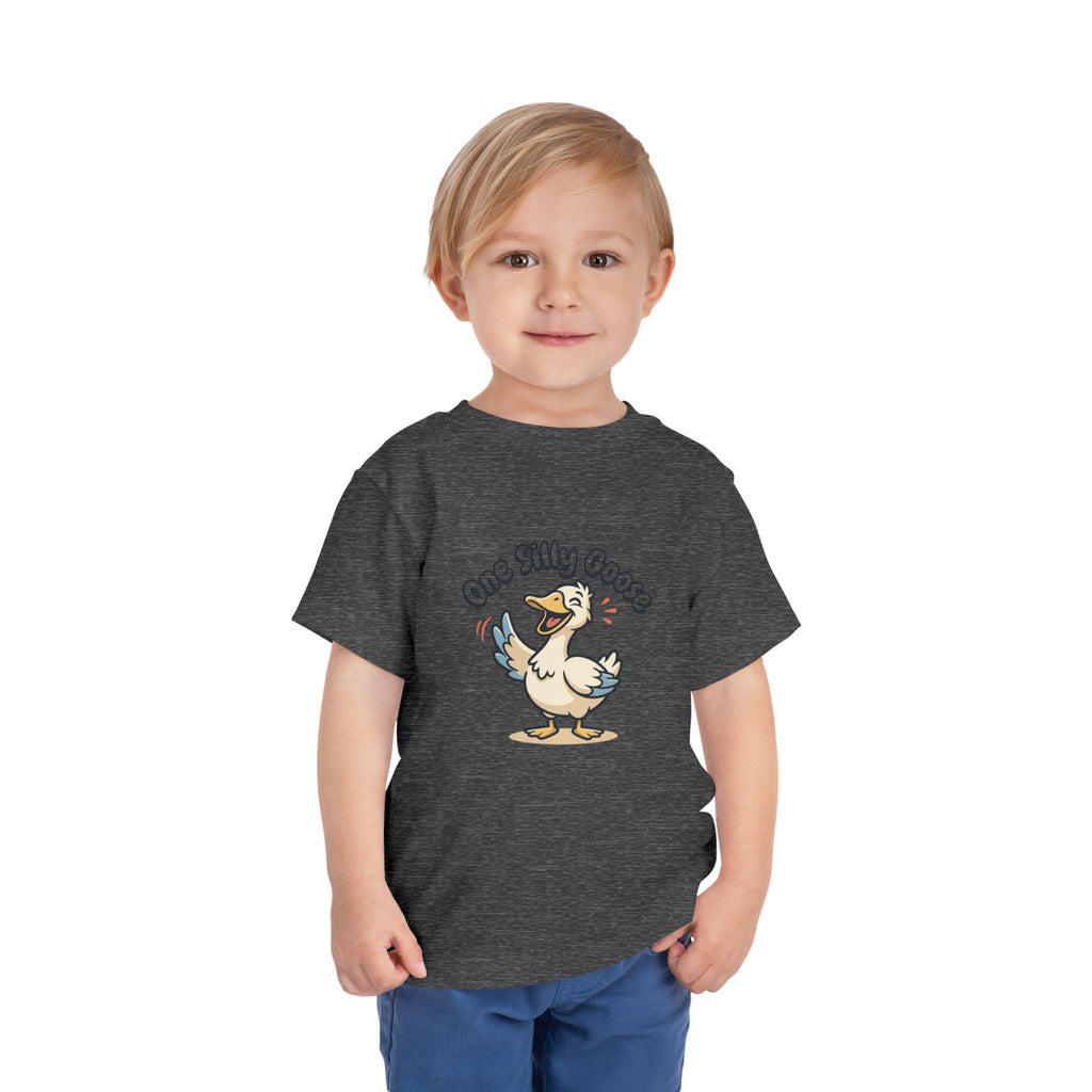 One Silly Goose Toddler Tee — Cute Cartoon Baby Goose Shirt