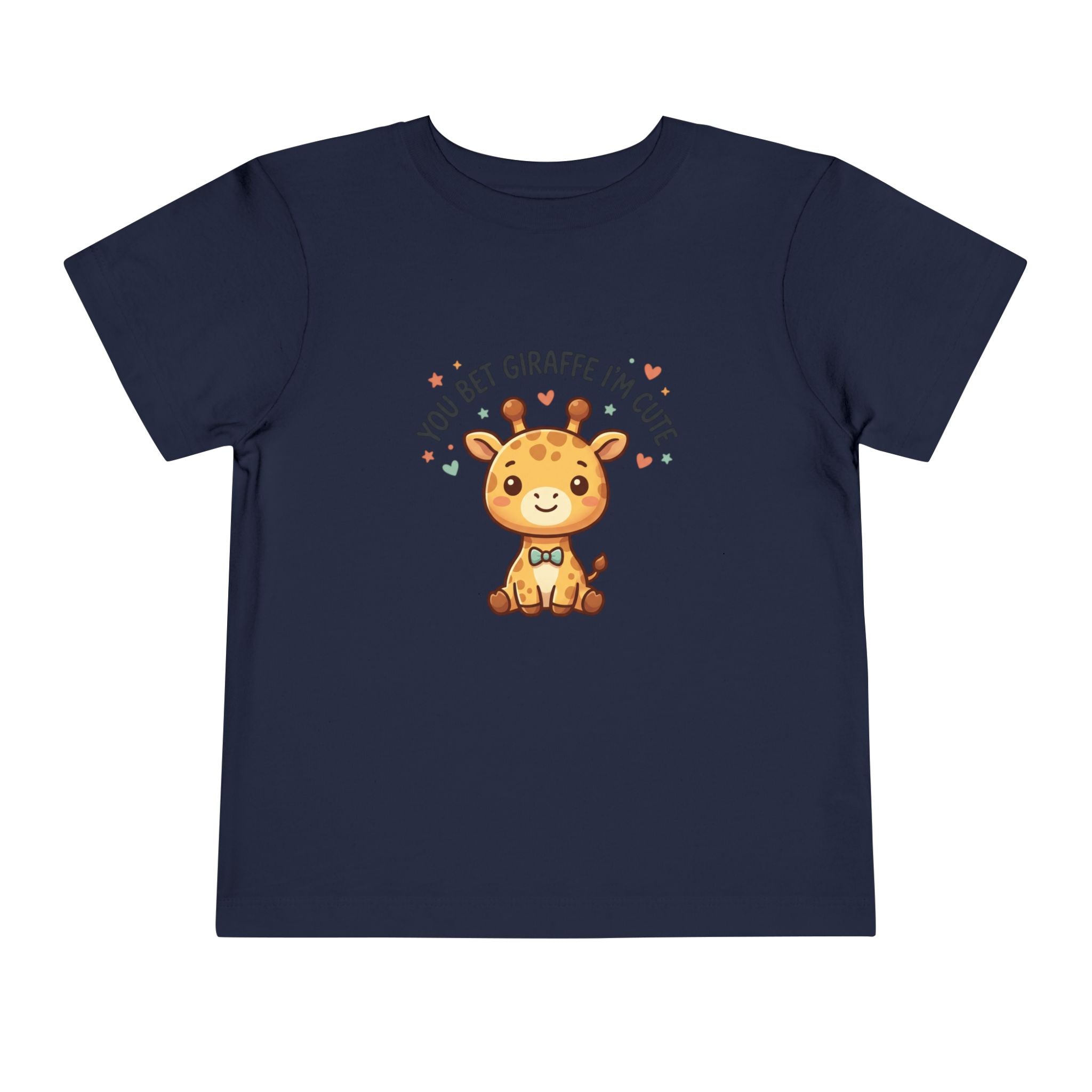 Cute Giraffe Toddler Tee – "You Bet Giraffe I'm Cute" Kids T-Shirt