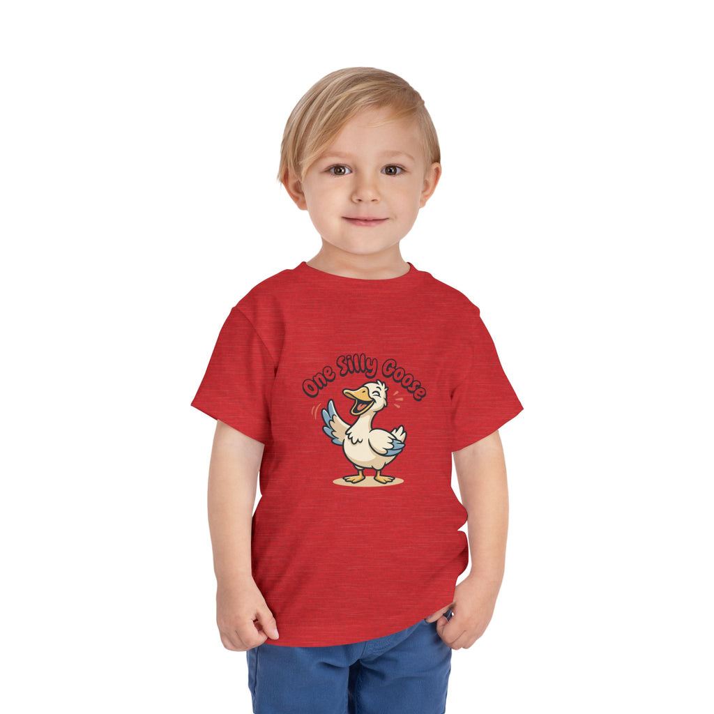 One Silly Goose Toddler Tee — Cute Cartoon Baby Goose Shirt