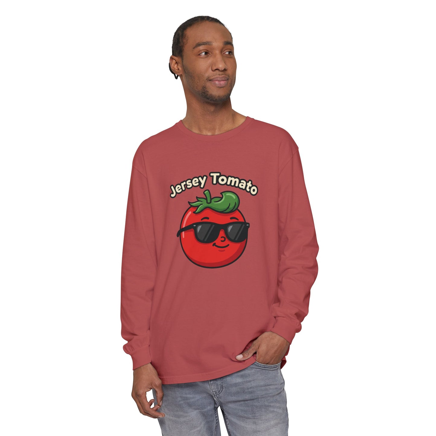 Comfort Colors LS T-Shirt *No Pocket* - Jersey Tomato