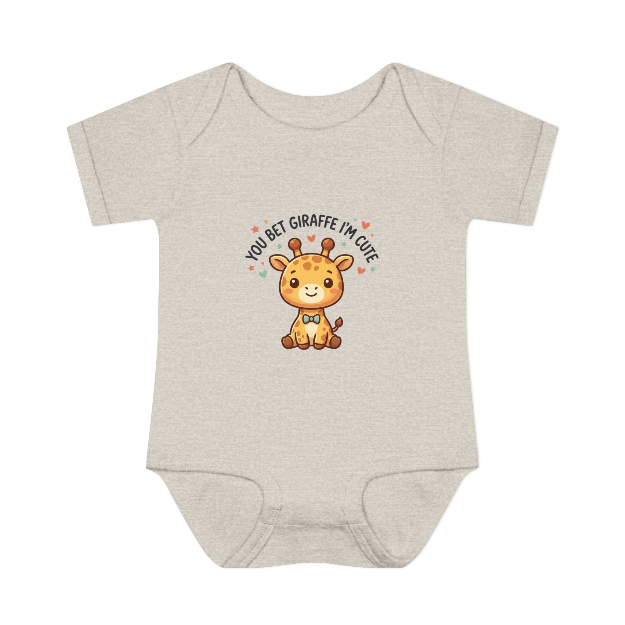 Cute Giraffe Baby Bodysuit – “You Bet Giraffe I’m Cute” Infant Onesie