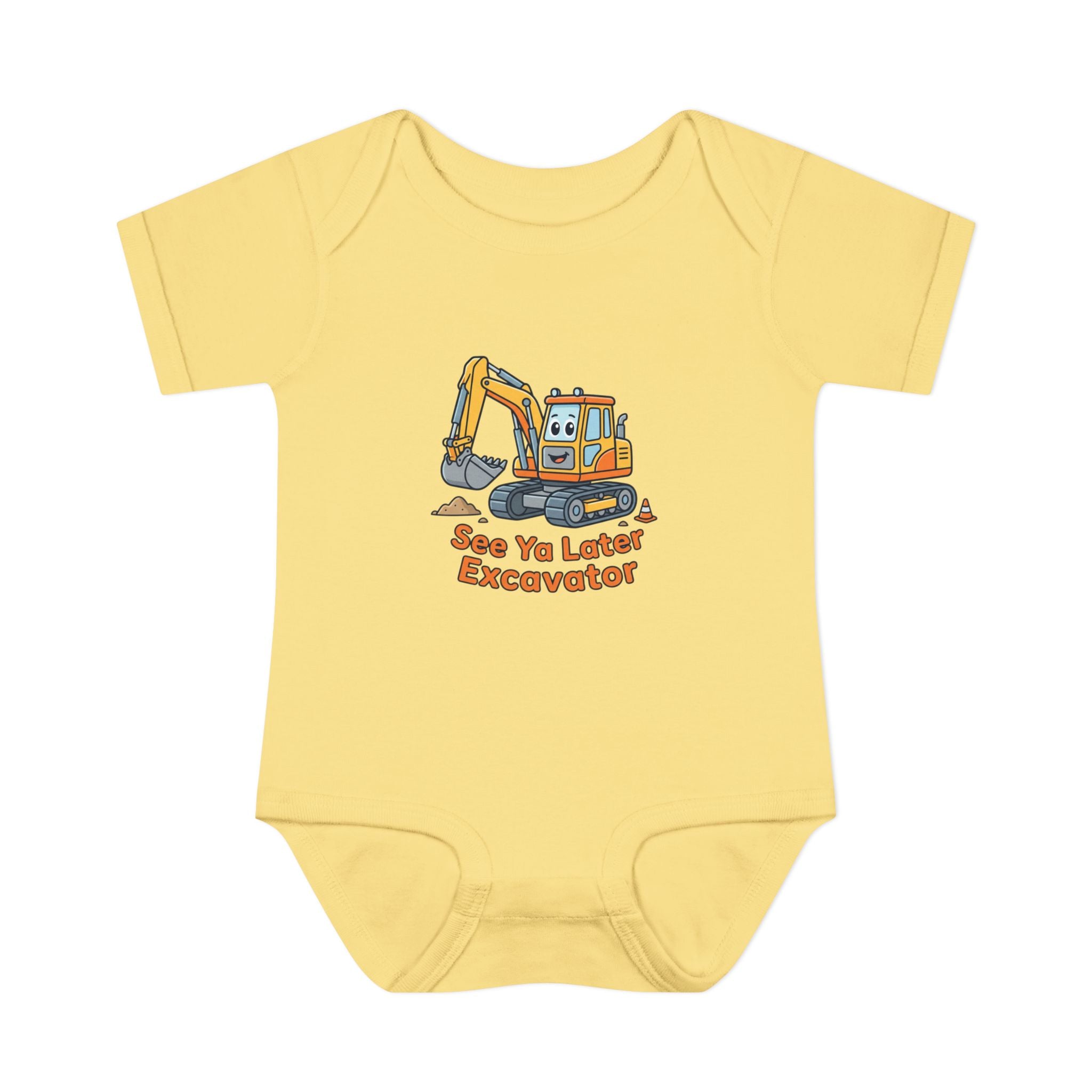 Infant Onesie - See Ya Later Excavator