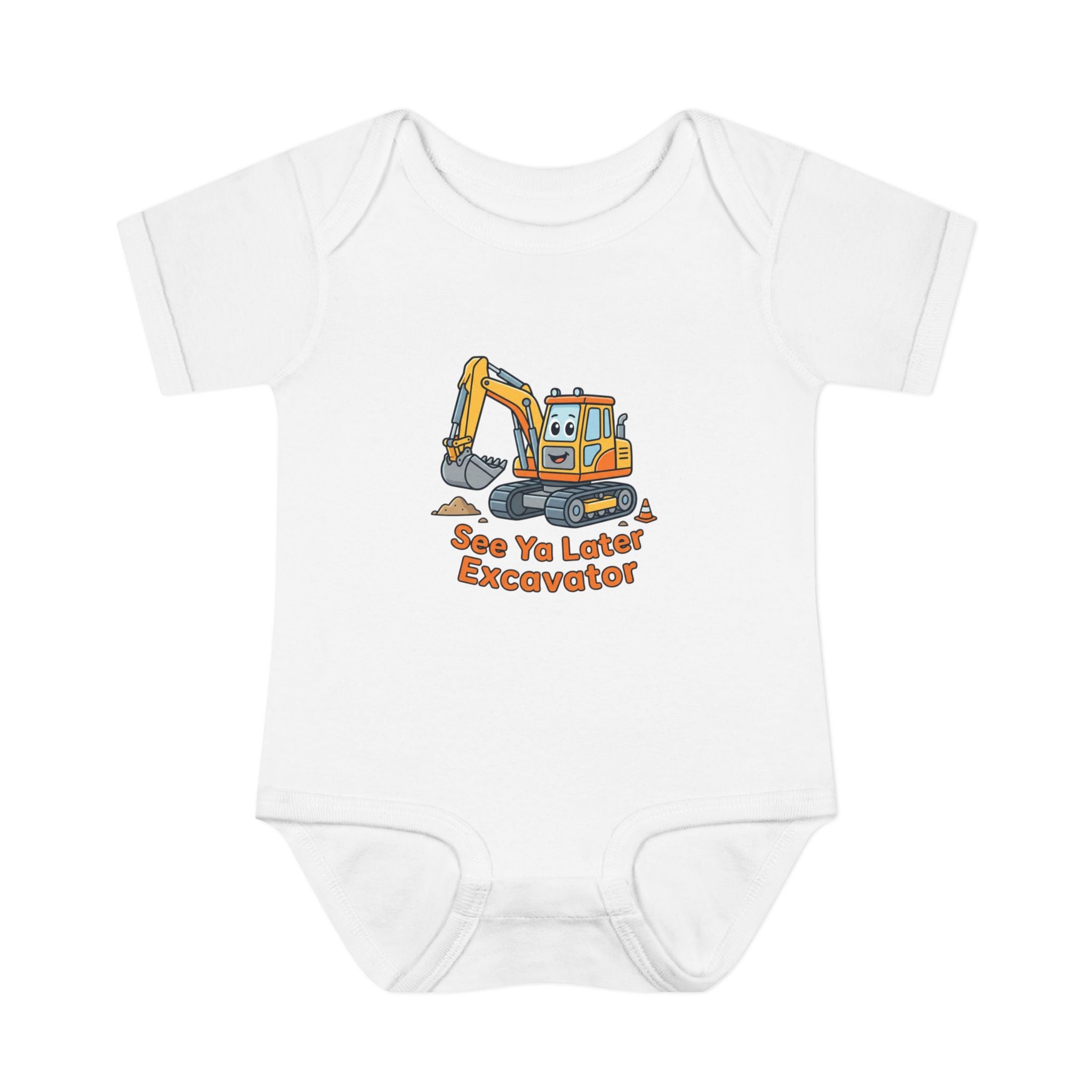 Infant Onesie - See Ya Later Excavator