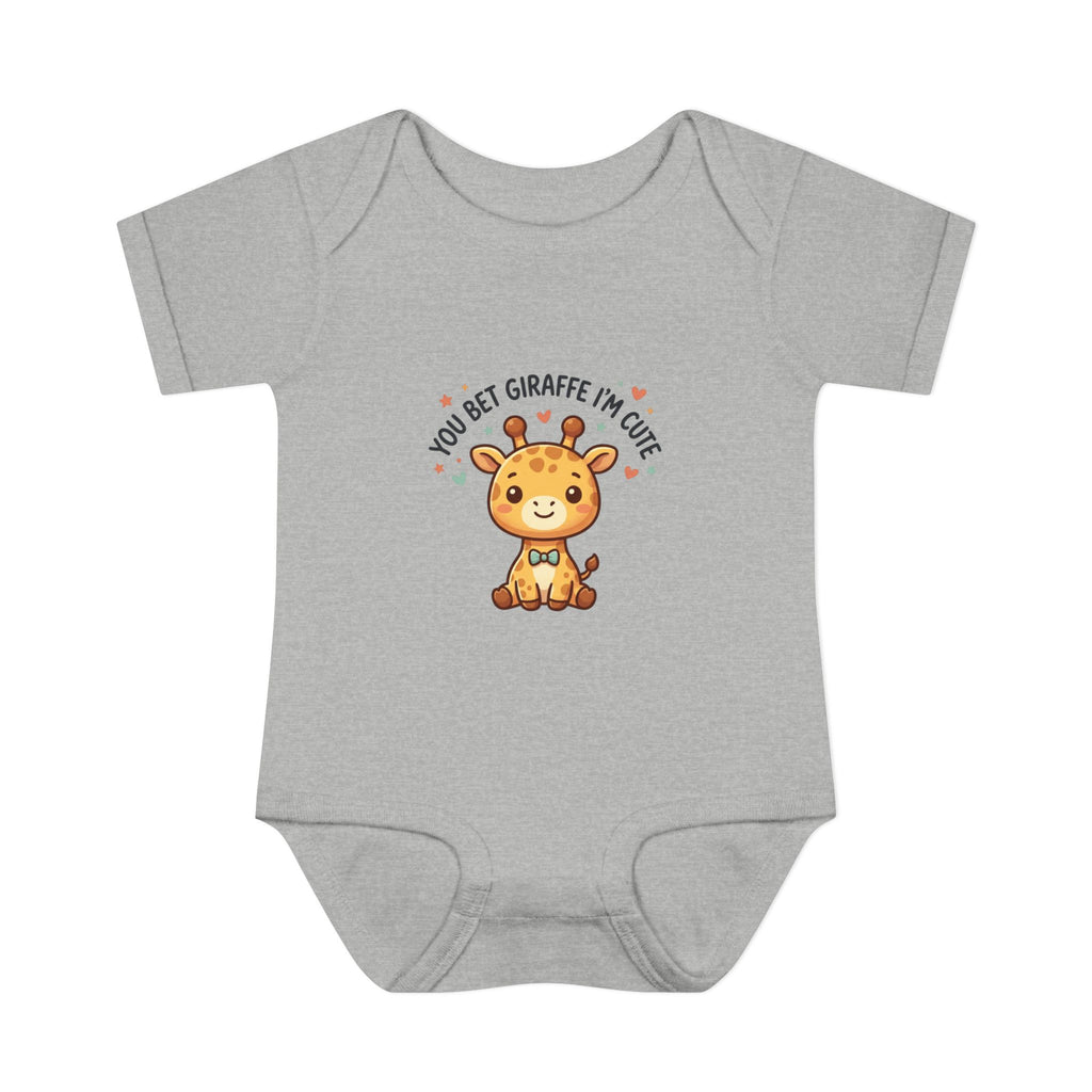 Cute Giraffe Baby Bodysuit – “You Bet Giraffe I’m Cute” Infant Onesie