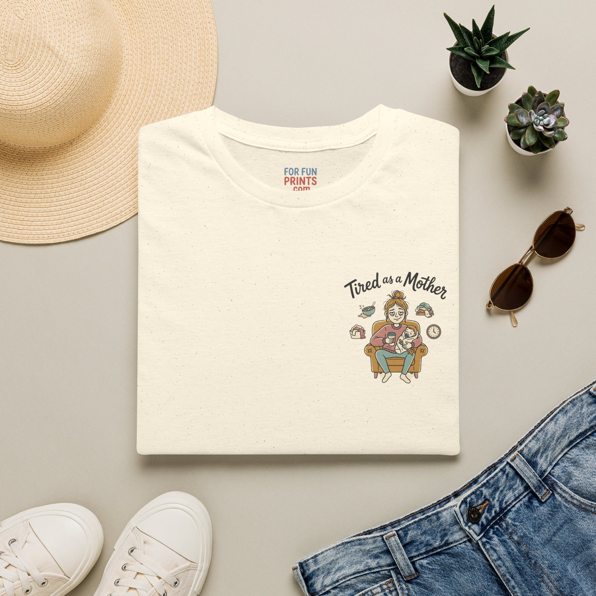 Unisex SS T-Shirt - Tired as a Mother