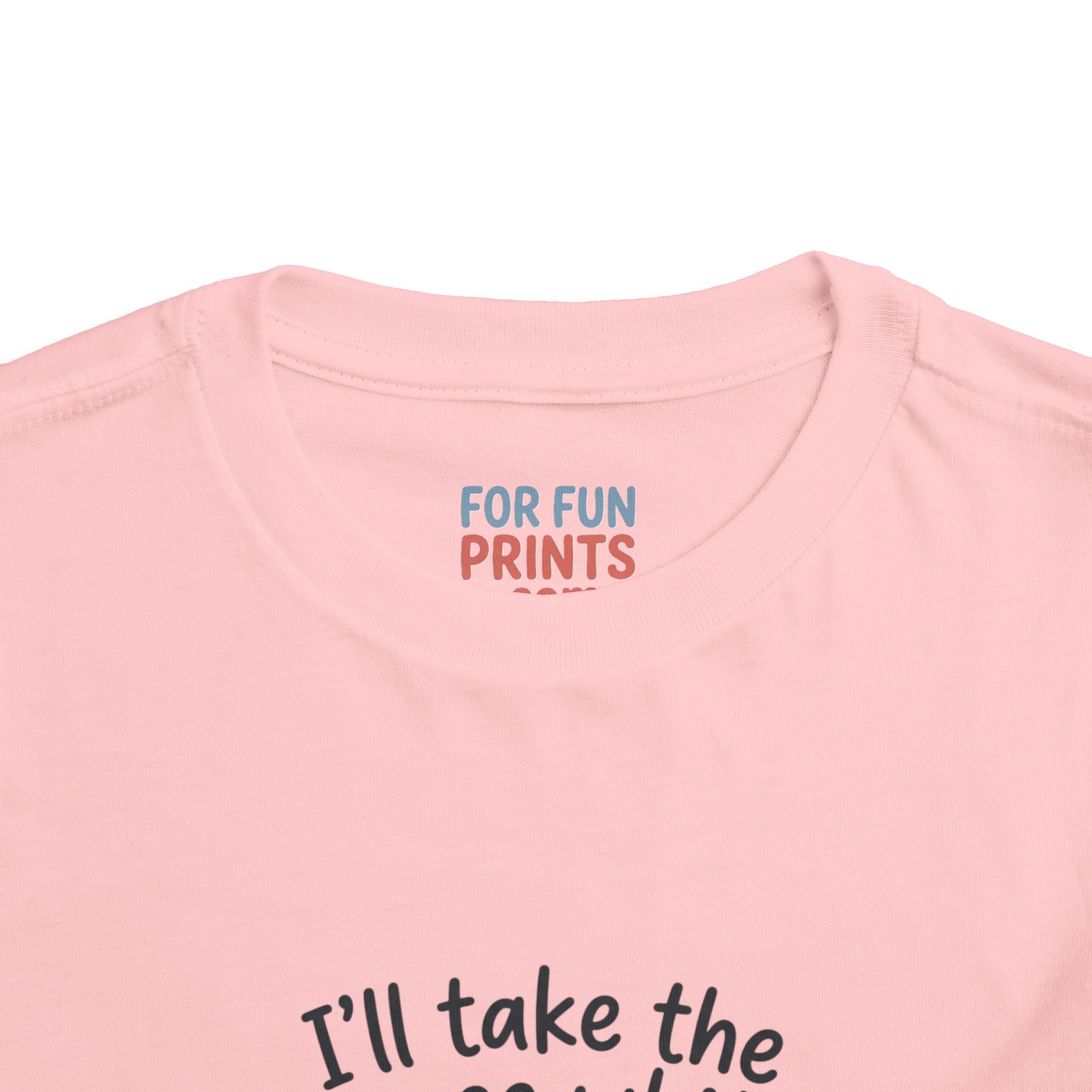 Toddler Tee - "I'll Take the House White" Bottle Design (Cute Baby Shower Gift)