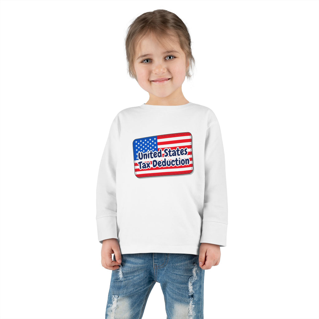 Toddler Long Sleeve Tee - United States Tax Deduction