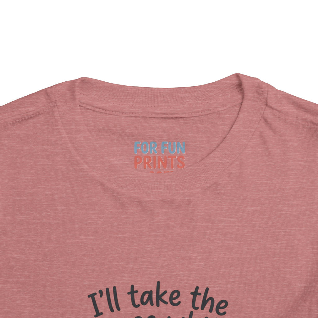 Toddler Tee - "I'll Take the House White" Bottle Design (Cute Baby Shower Gift)