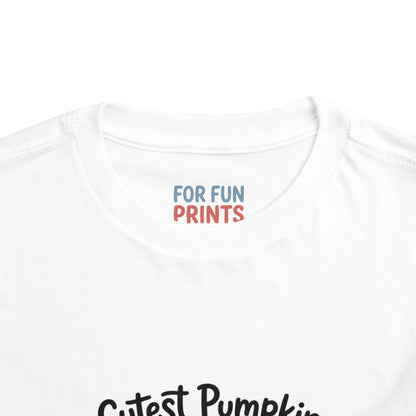 Toddler Short Sleeve Tee - Cutest Pumpkin in the Patch