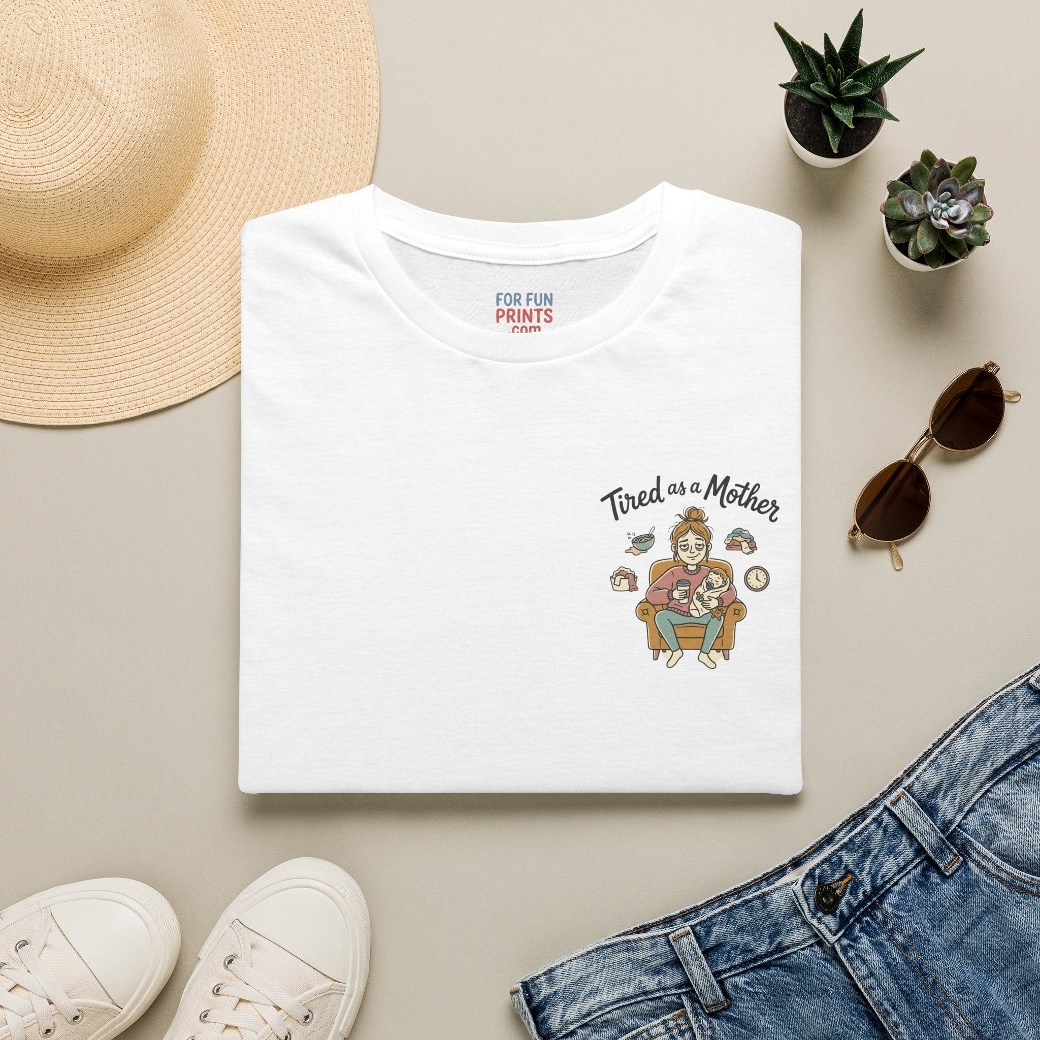 Unisex SS T-Shirt - Tired as a Mother