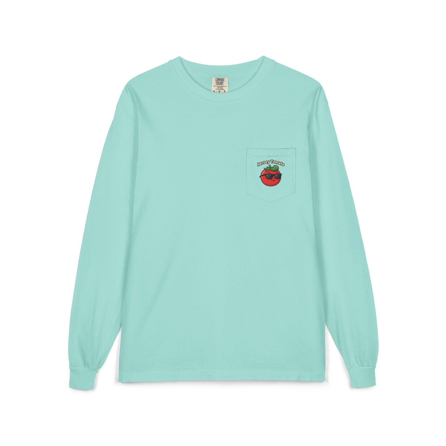 Comfort Colors LS T-Shirt *Pocket* - Jersey Tomato