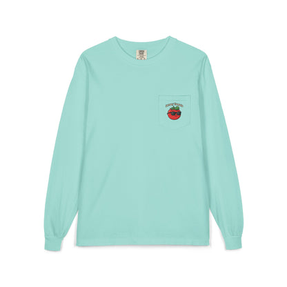 Comfort Colors LS T-Shirt *Pocket* - Jersey Tomato