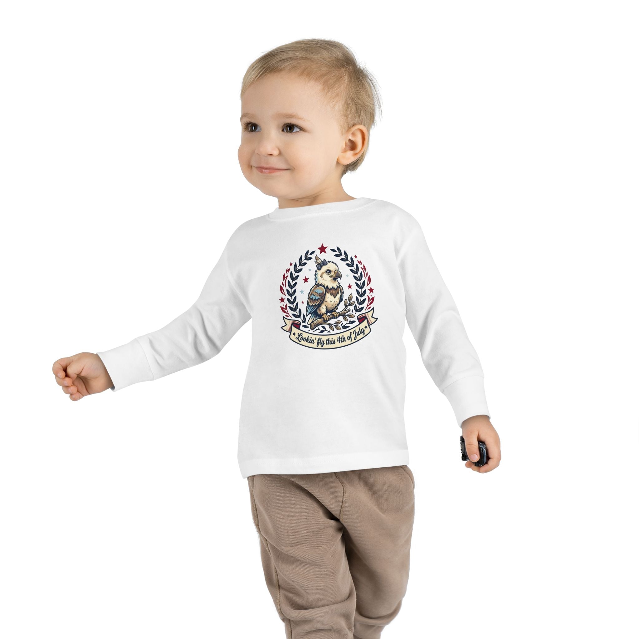 Toddler Long Sleeve Tee — Lookin' Fly This 4th of July