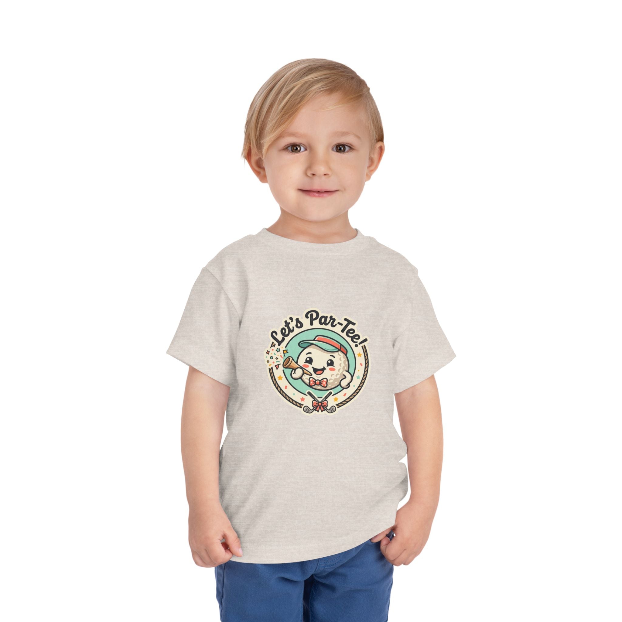 Toddler Tee — "Let's Par-Tea" Cute Retro Tea Party Design