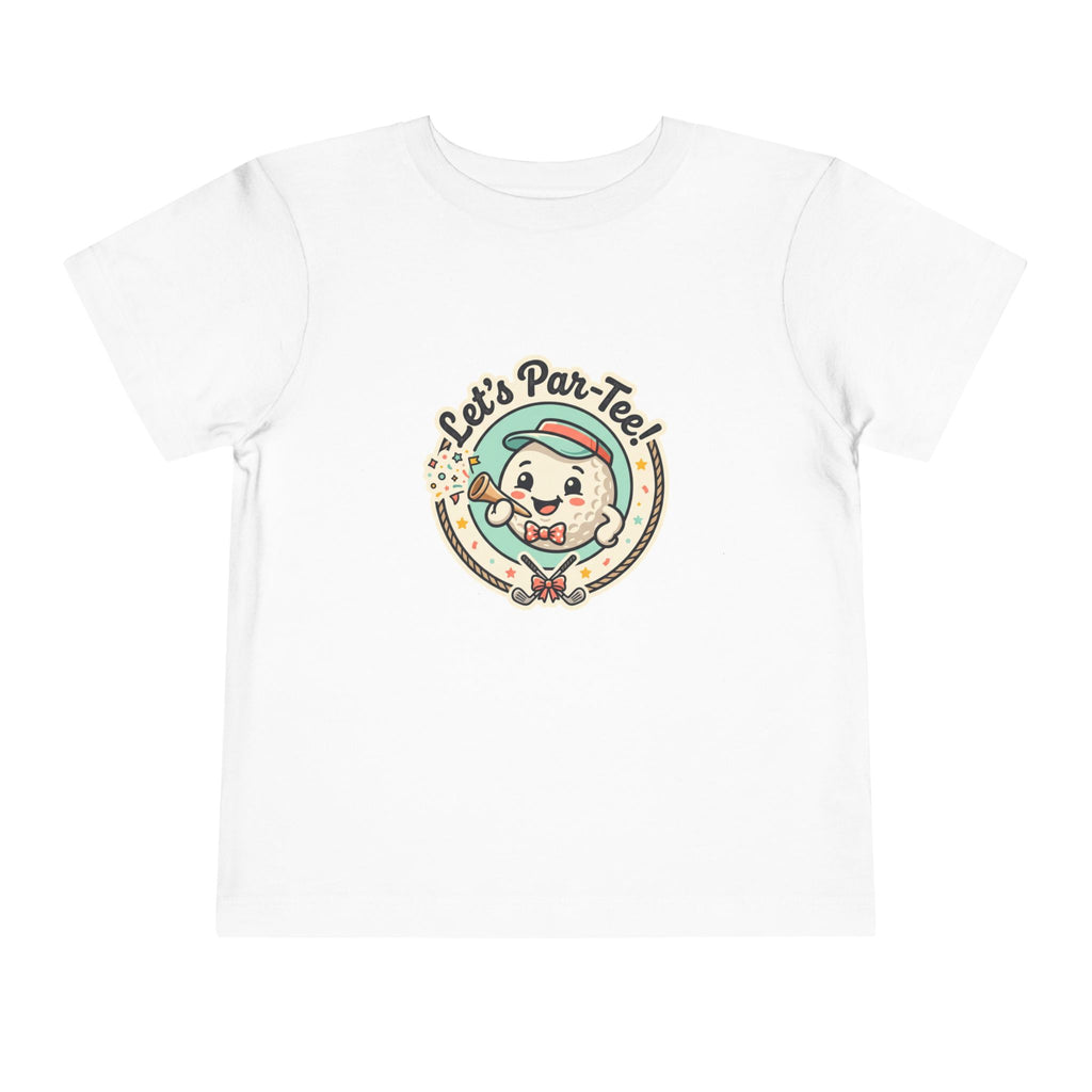 Toddler Tee — "Let's Par-Tea" Cute Retro Tea Party Design