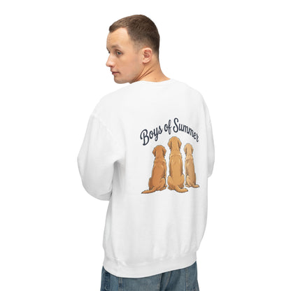 Comfort Colors Crewneck Sweatshirt - Boys of Summer Golden Retrievers