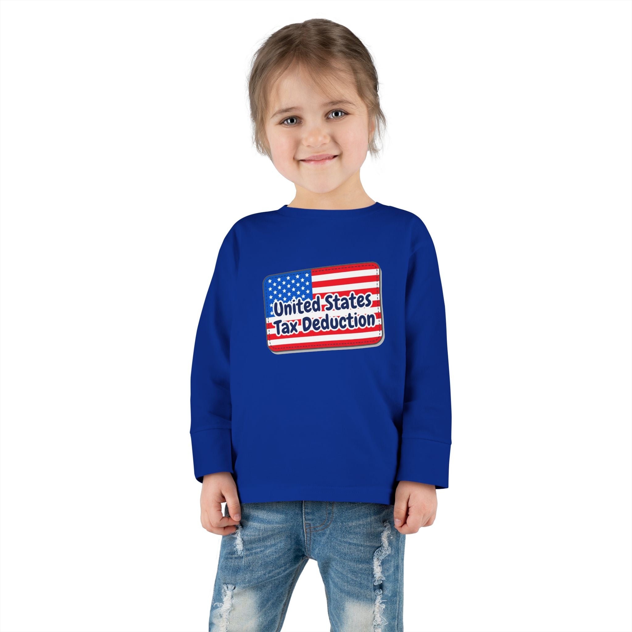Toddler Long Sleeve Tee - United States Tax Deduction