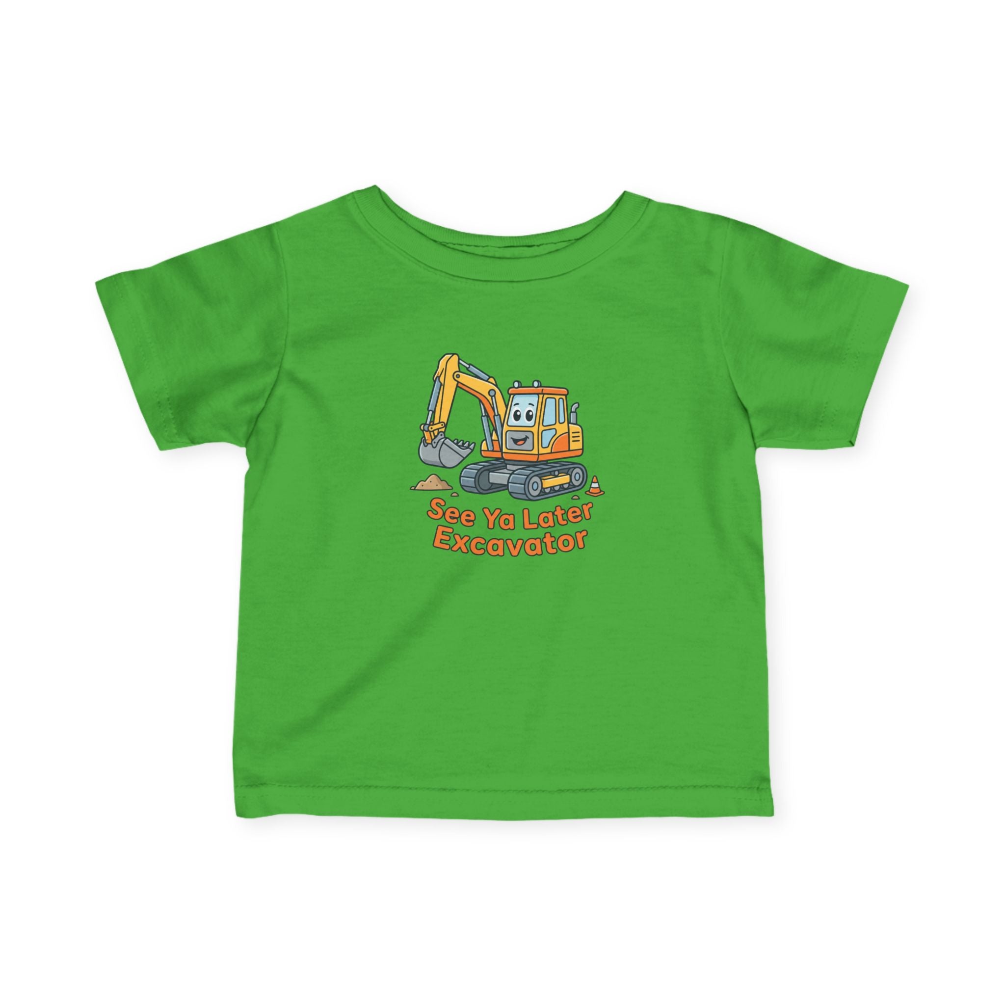 See Ya Later Excavator Infant Fine Jersey Tee