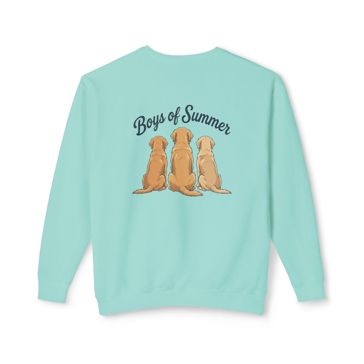 Comfort Colors Crewneck Sweatshirt - Boys of Summer Golden Retrievers