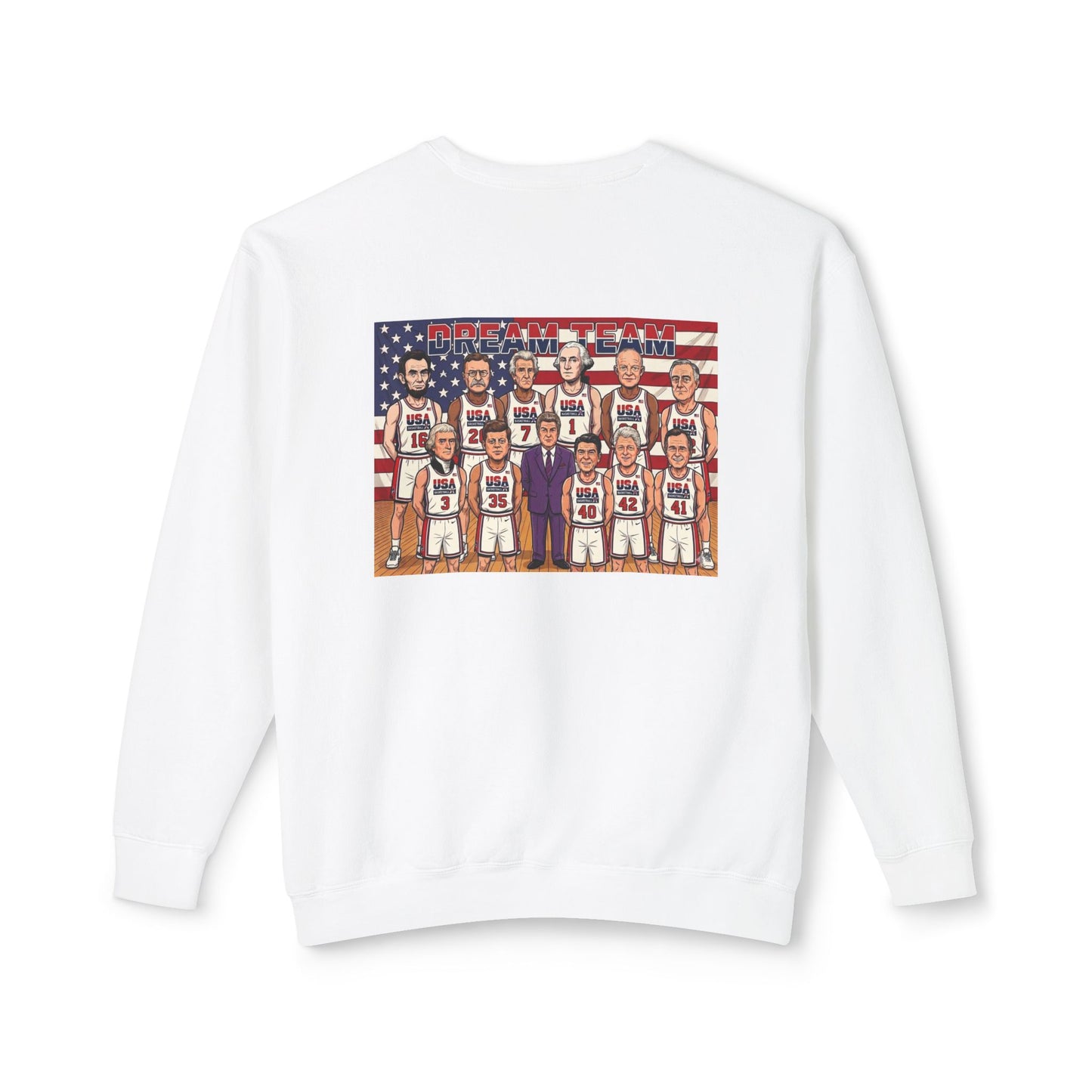 Comfort Colors Unisex Crewneck Sweatshirt - Retro USA Dream Team