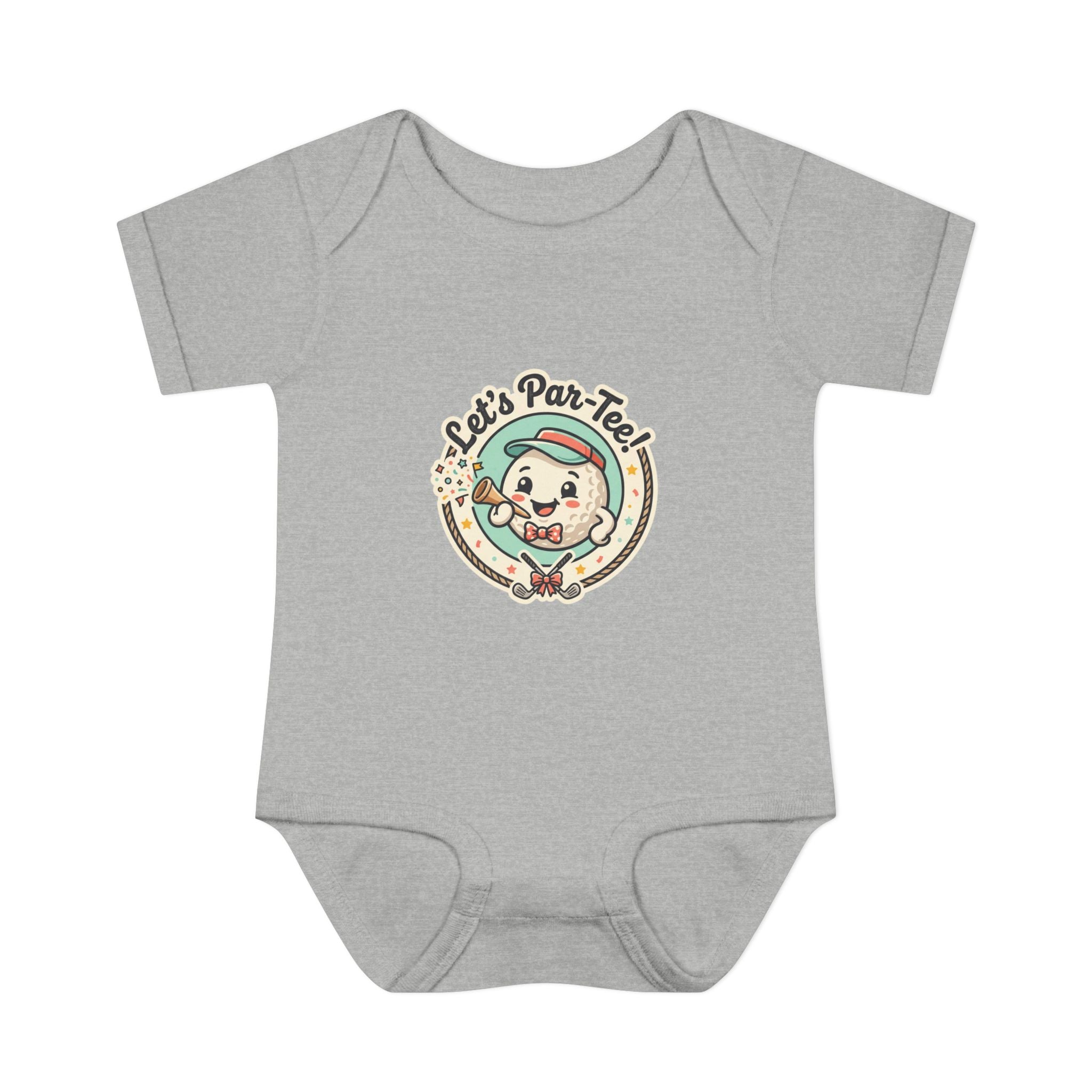 Let’s Par-Tee Baby Bodysuit – Cute Golf Theme Infant Onesie