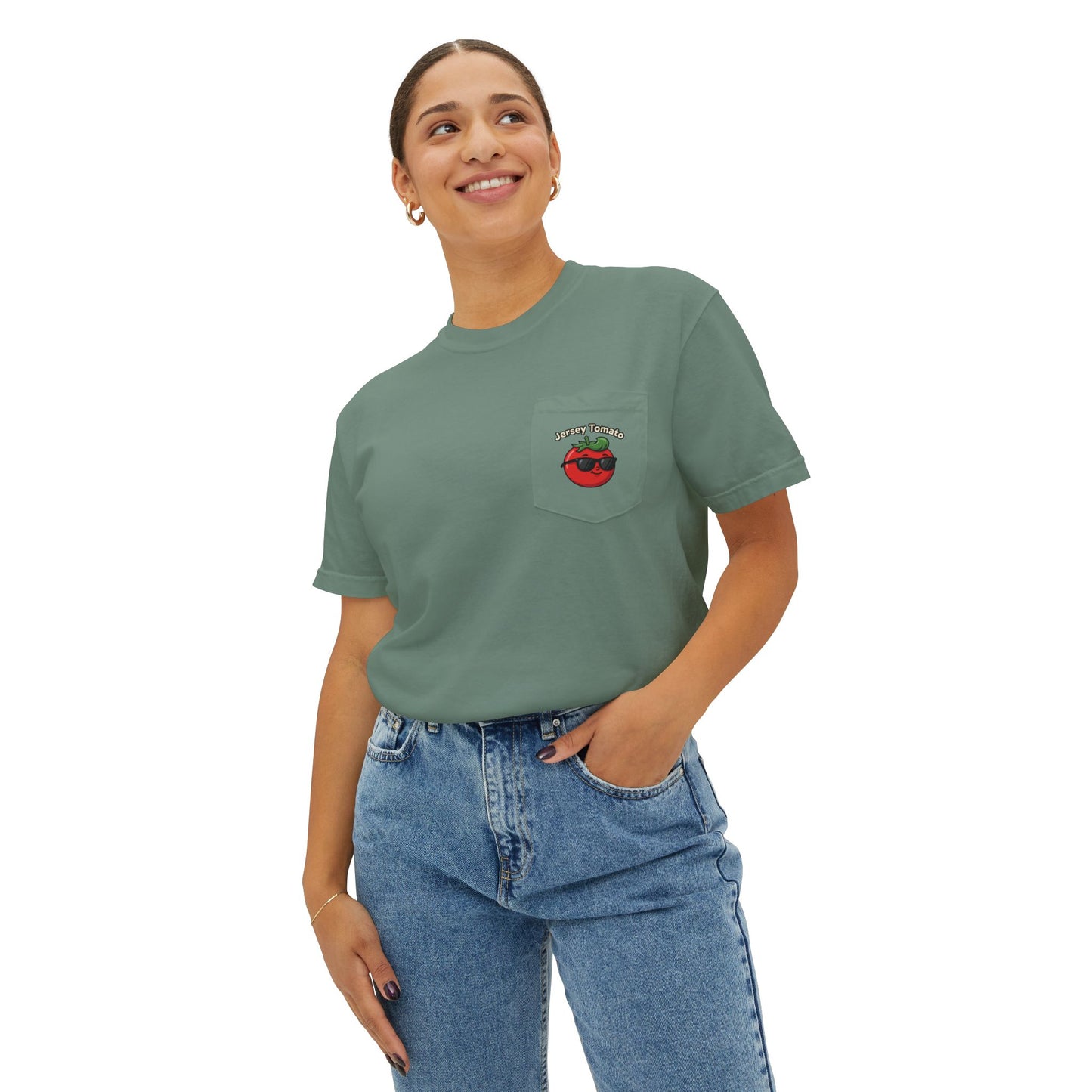 Comfort Colors SS T-Shirt *Pocket* - Jersey Tomato