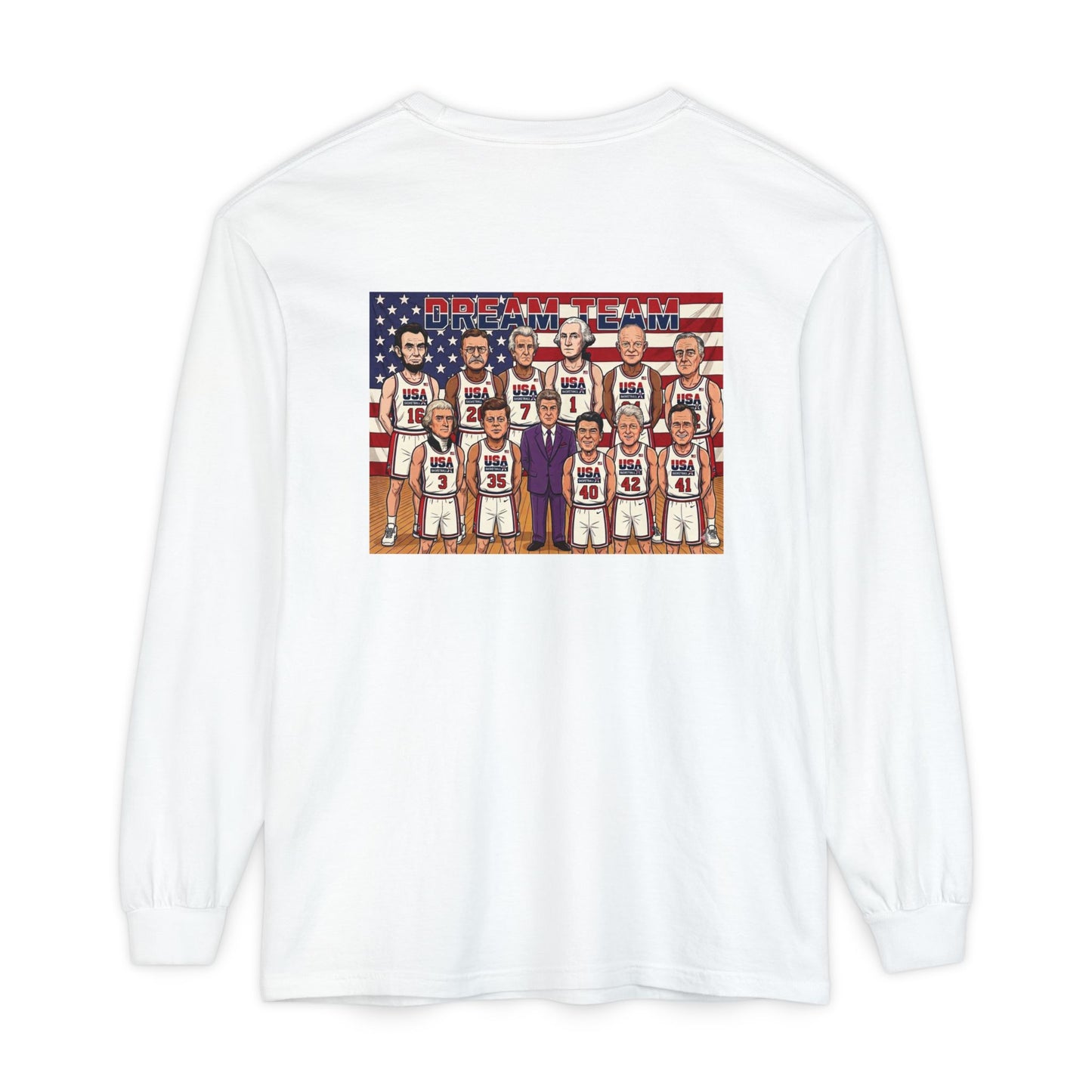 Comfort Colors LS T-Shirt *No Pocket* - Retro USA Dream Team