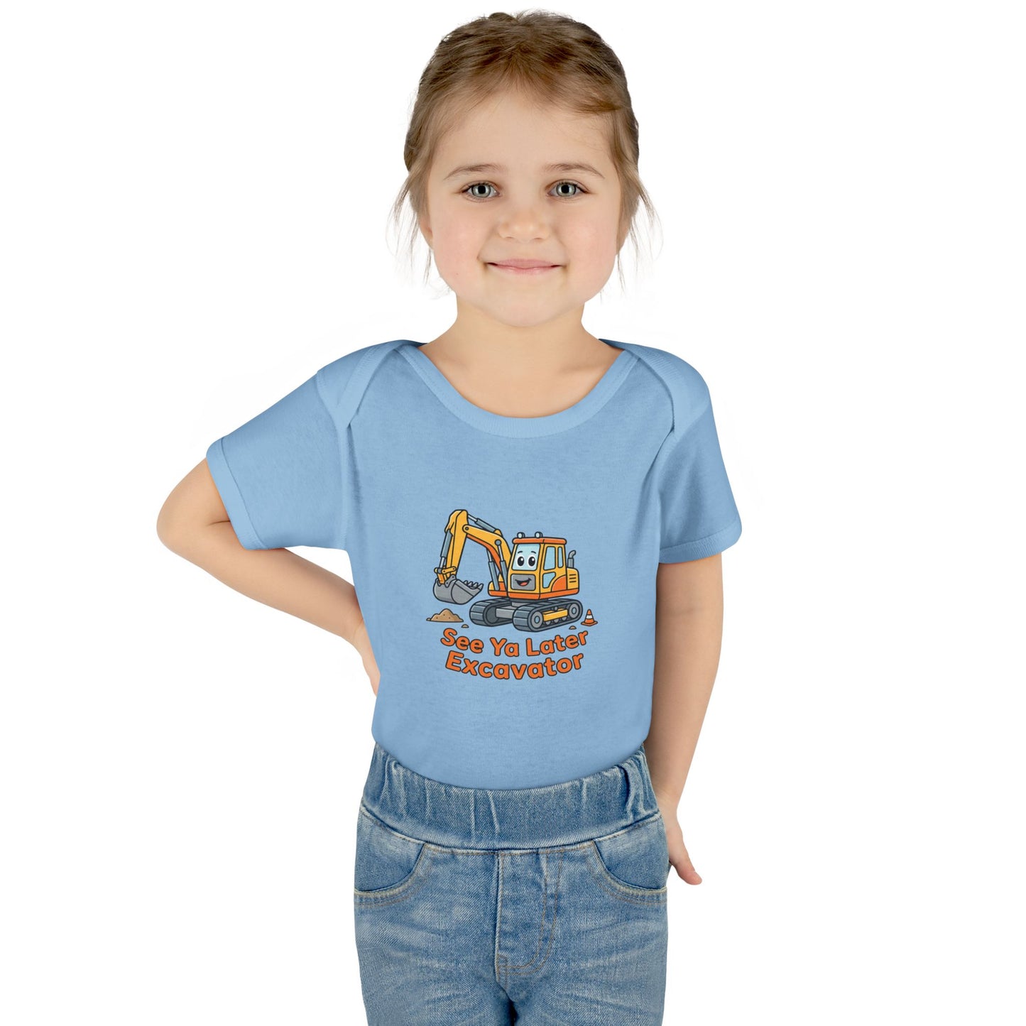 Infant Onesie - See Ya Later Excavator